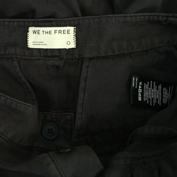 Free People We The Free Laydown Chino Pants Cotton High Rise Classic XS-0 278130 - Picture 7 of 8